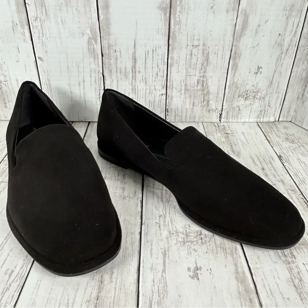 Antonio Melani Loafers 7.5 Black Suede Aaron Comfort Arch Support Flats $120